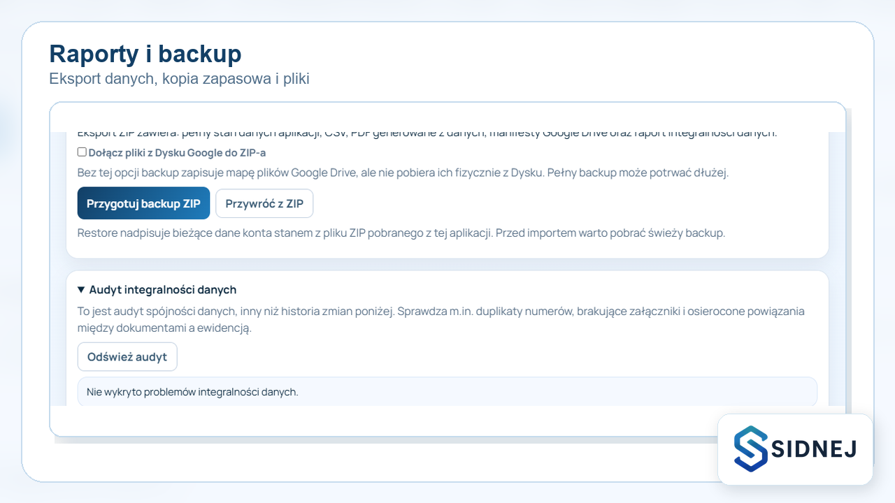 Poradnik aplikacji Sidnej